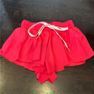 Katie J NYC Pink Ruffle Shorts